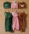 BH103 Brand Lab Kids Character Cushion Hooded Blanket Brown Teddy colour image